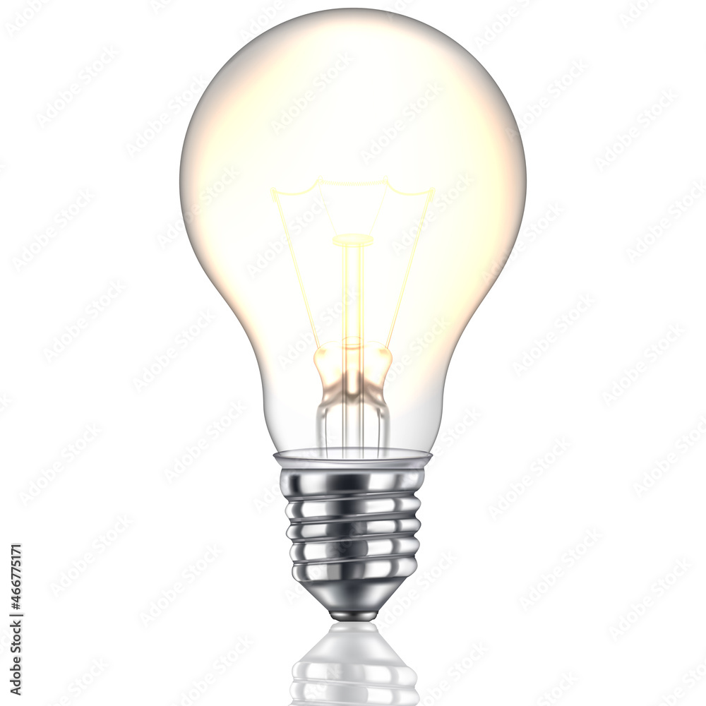 realistic bulb isolated on white background. vector illustration. realistic bulb isolated on white background. vector illustration.