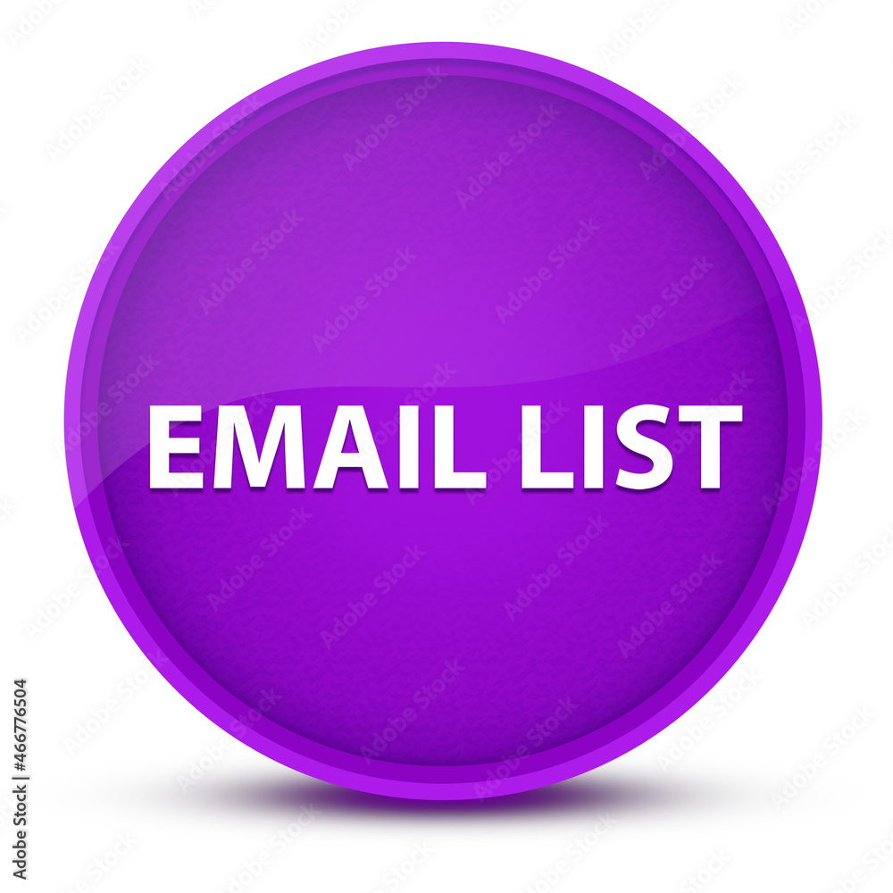 Email List luxurious glossy purple round button abstract Email List luxurious glossy purple round button abstract