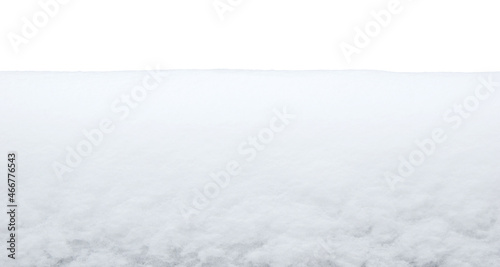 Fotografie, Obraz Snow pile of snowdrift isolated on white