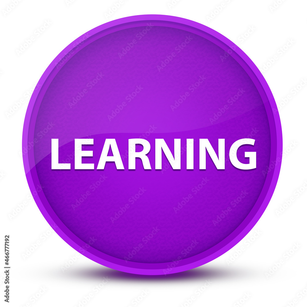 Learning luxurious glossy purple round button abstract Learning luxurious glossy purple round button abstract
