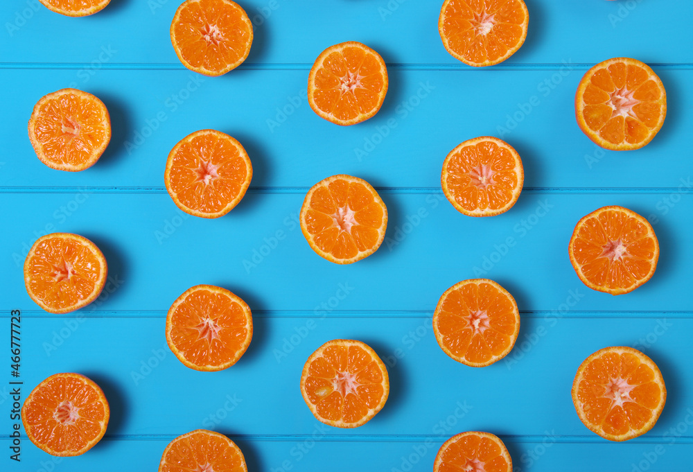 Tangerine on wood table. Tangerine on wood table.
