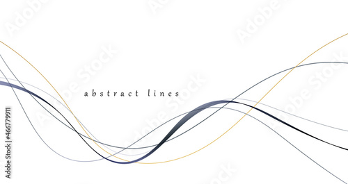 Vector abstract colorful flowing wave lines. Design element for wedding invitation, greeting card