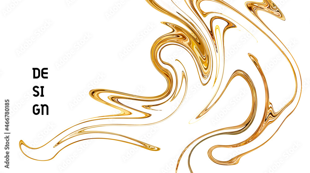 Gold, white marble template, artistic covers design, colorful realistic texture, luxury backgrounds. Trendy pattern, graphic poster, cards. Vector illustration