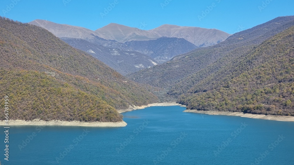 lake in the mountains of the Caucasus , Georgia.