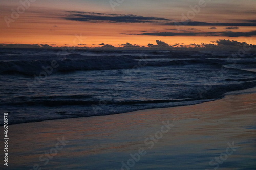 sunset on the beach