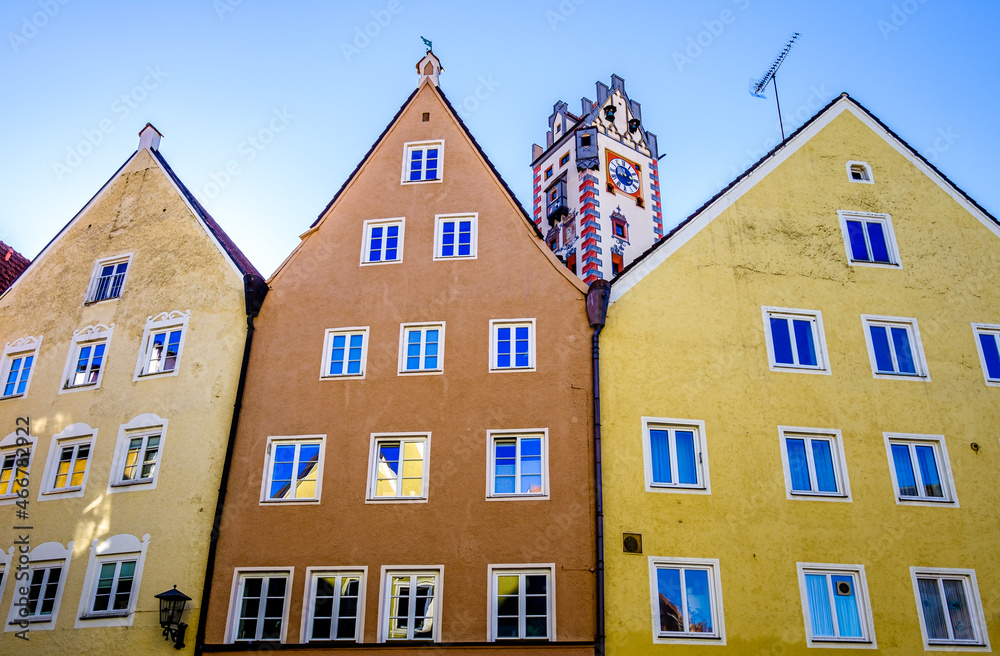 Fototapeta premium old town of Fuessen in Germany
