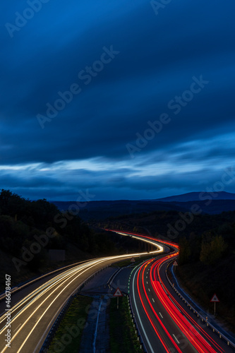 highway in the night