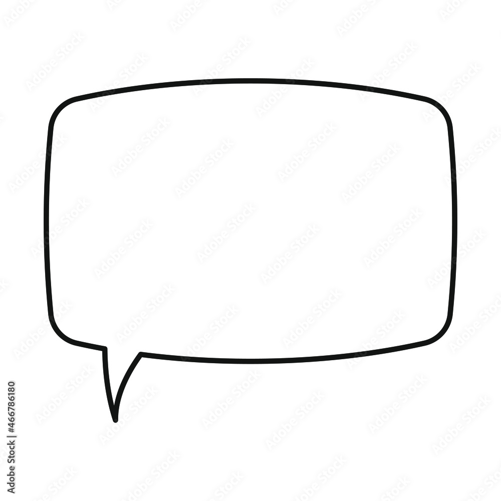 Speech bubble, speech balloon, chat bubble line art vector icon for apps and websites. Speech bubble, speech balloon, chat bubble line art vector icon for apps and websites.