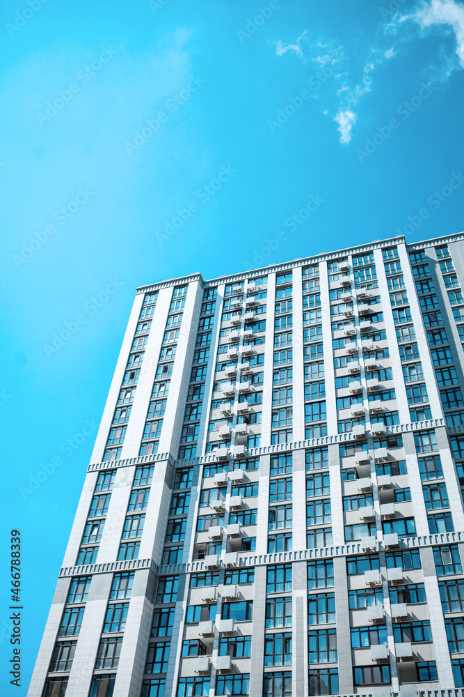 modern office building with sky