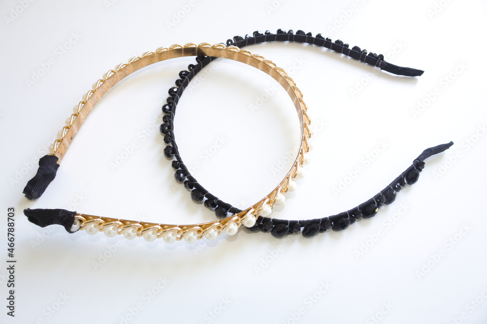 Tiara for long hair with white background Tiara for long hair with white background