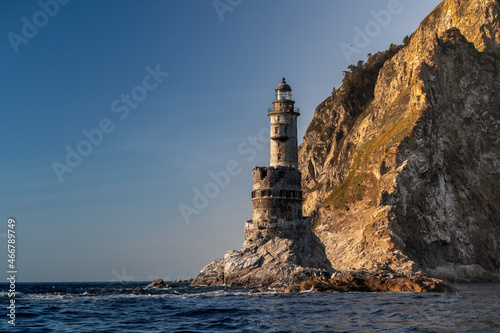 The abandoned lighthouse of Aniva on Sakhalin Island photo