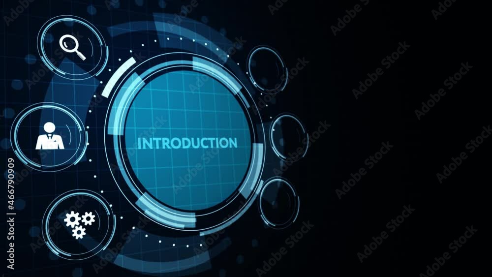 Business, Technology, Internet and network concept. virtual screen of the future and sees the inscription: Introduction. Business, Technology, Internet and network concept. virtual screen of the future and sees the inscription: Introduction.