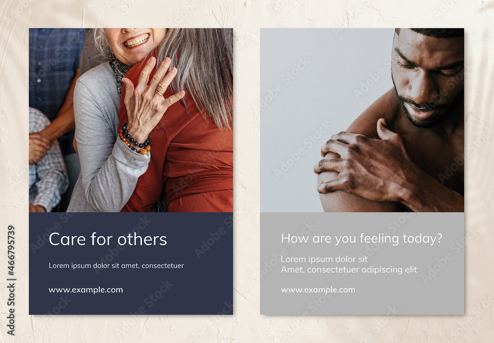 Mental Health Awareness Poster Layout Stock Template | Adobe Stock