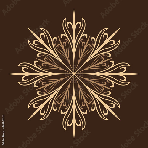 Classic vector ornament based on floral motives