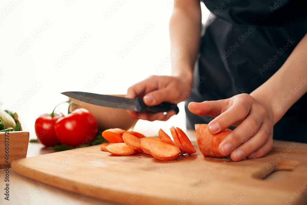 sliced carrots salad vegetables fresh ingredients