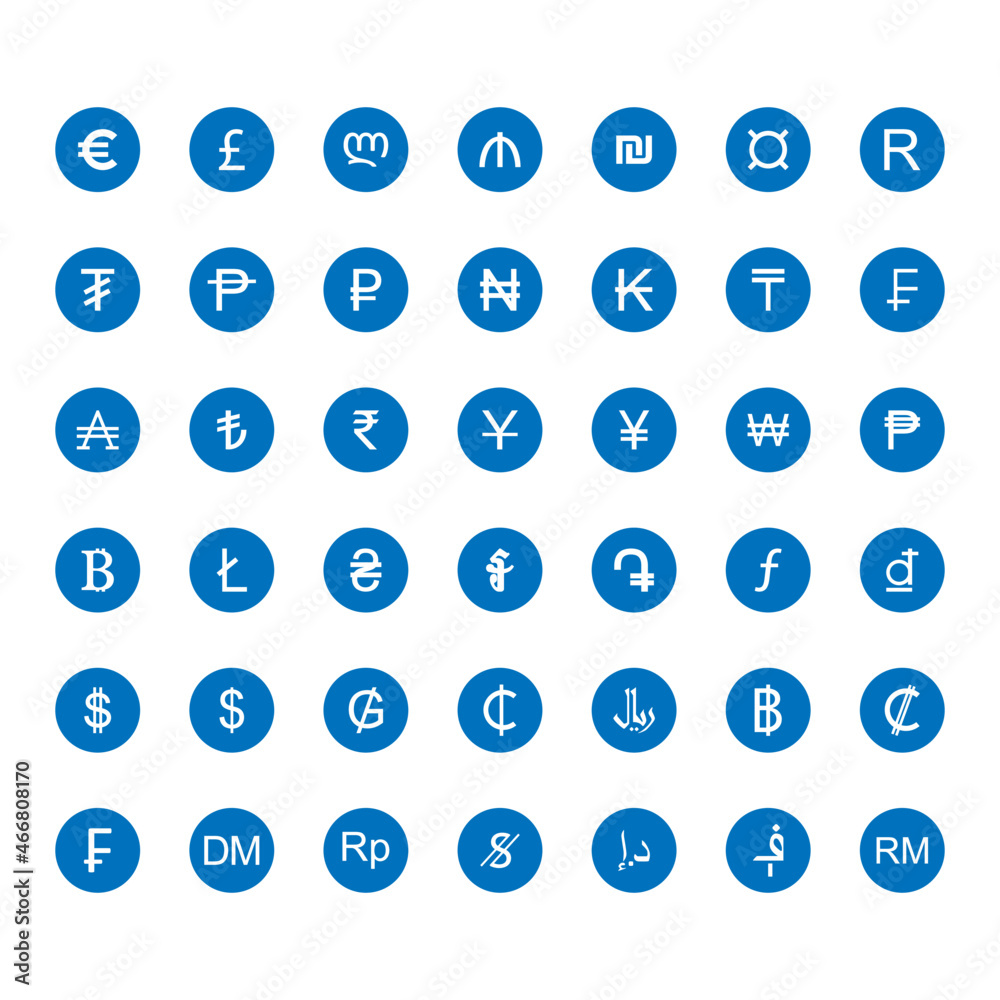 Currency Icon Set Currency Icon Set