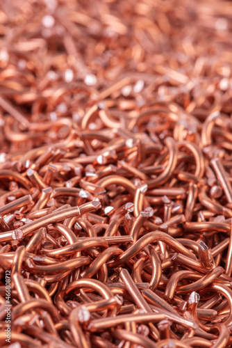 Scrap copper, raw material industry