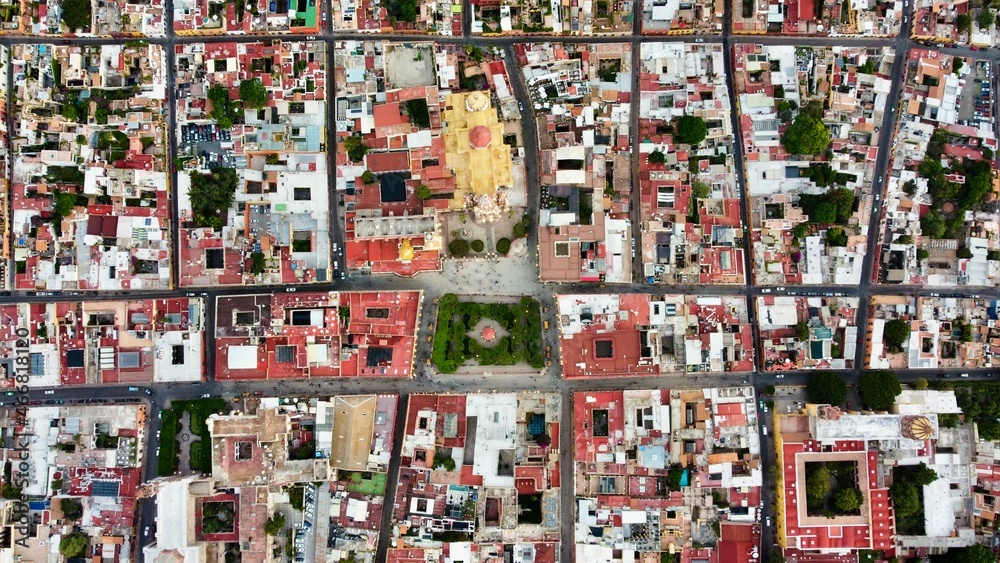 Fototapeta premium San Miguel de Allende desde el cielo