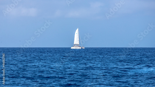 yacht at sea, sailing, sails, holidays, warm countries