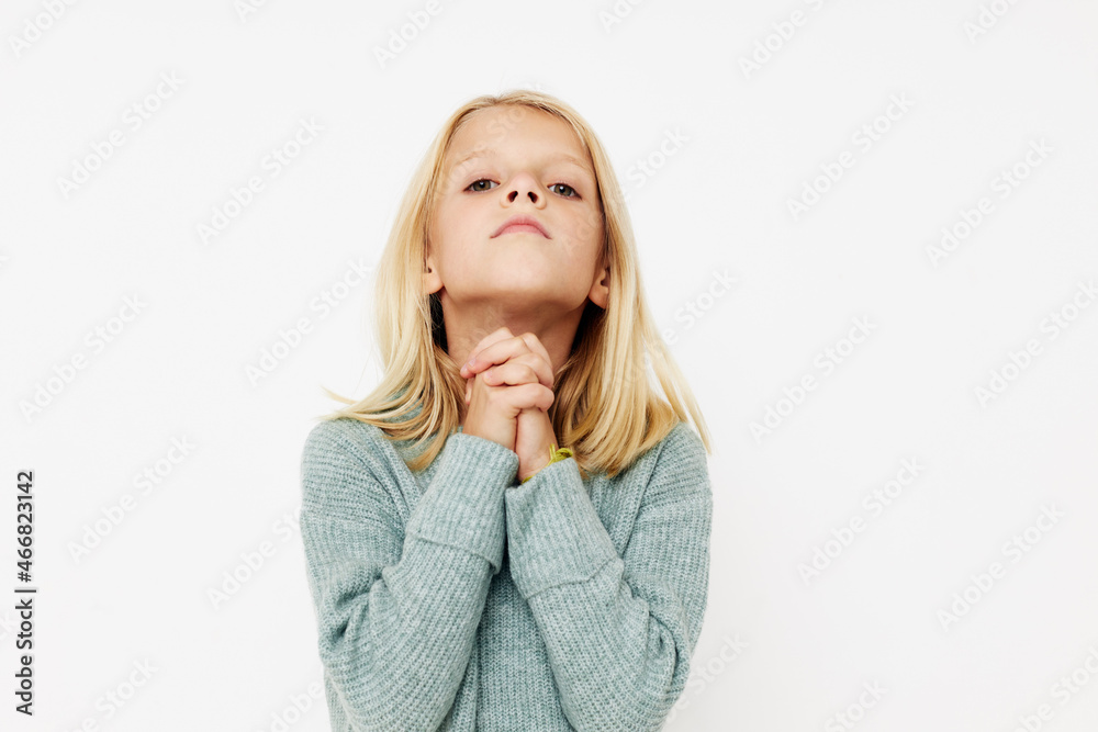 emotional girl with blond hair kids lifestyle concept emotional girl with blond hair kids lifestyle concept