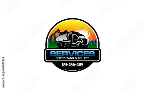 Illustration graphic vector of septic tank clean service logo design template-05