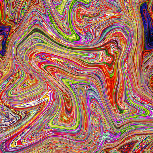 High Resolution Colorful fluid painting with marbling texture, 3D Rendering. © adobedesigner