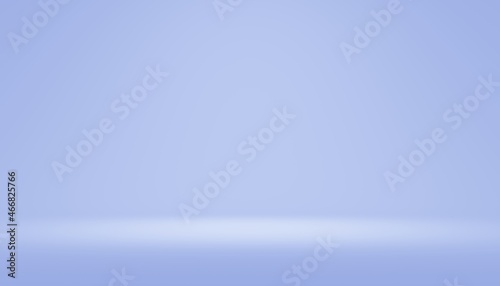 Abstract pastel blue color background and gradient light background with studio table backdrops display product design. Blank empty space room for showing. Blur 3D render podium stage vector texture