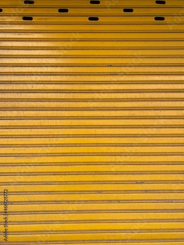 yellow steel texture shutter background
