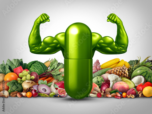 Obraz na płótnie Fruit And Vegetable Power Supplement