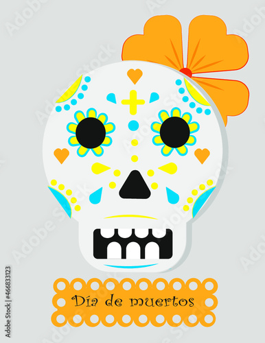Dia de muertos. Clavera. Flor de cempasuchil.