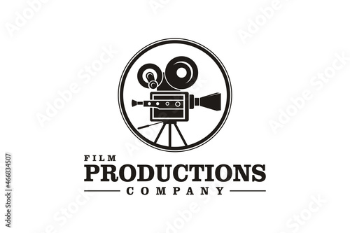 Vintage Video Camera Logo design for movie / cinema production