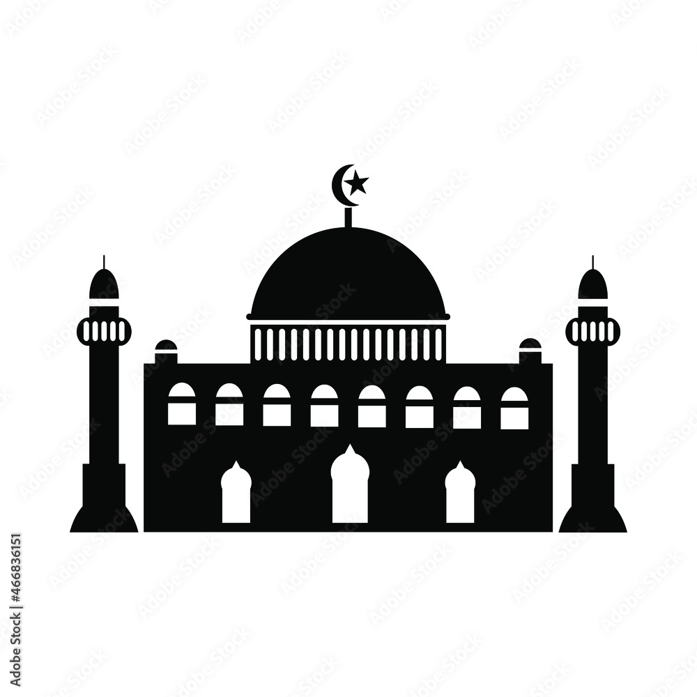 mosque flate icon