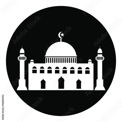 mosque flate icon