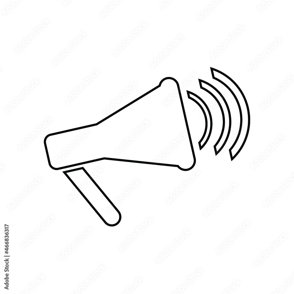 megaphone isolated on white background megaphone isolated on white background