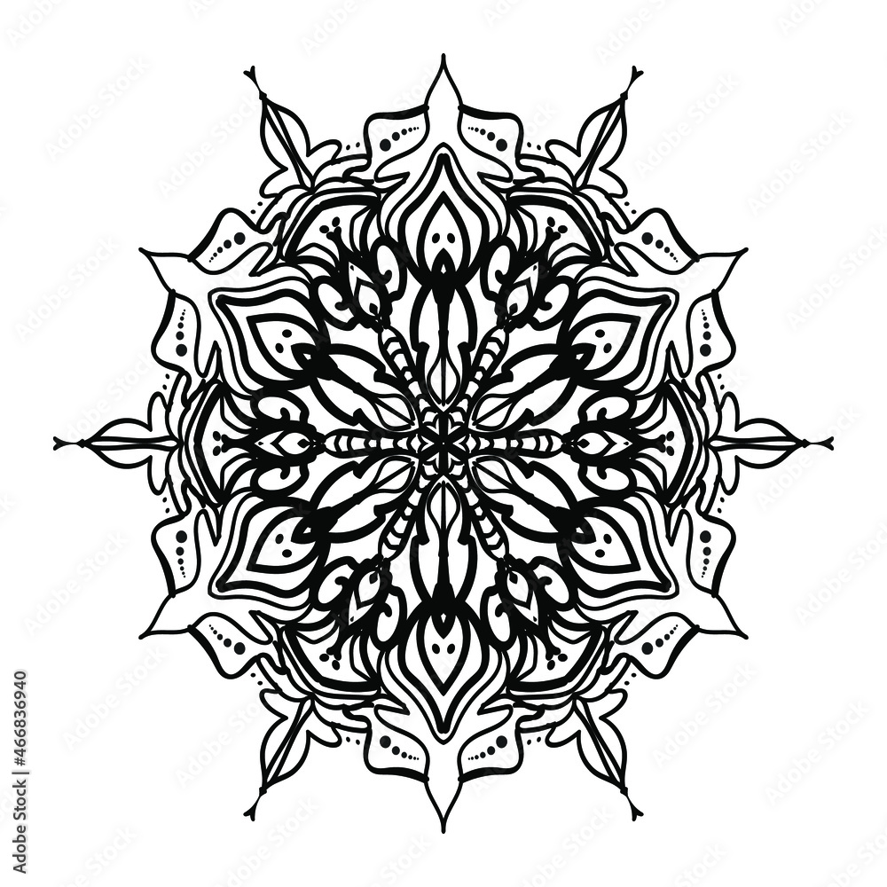Fototapeta premium Snowflakes ornament patterns