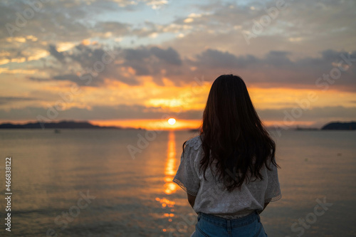 woman at sunset © hyeri