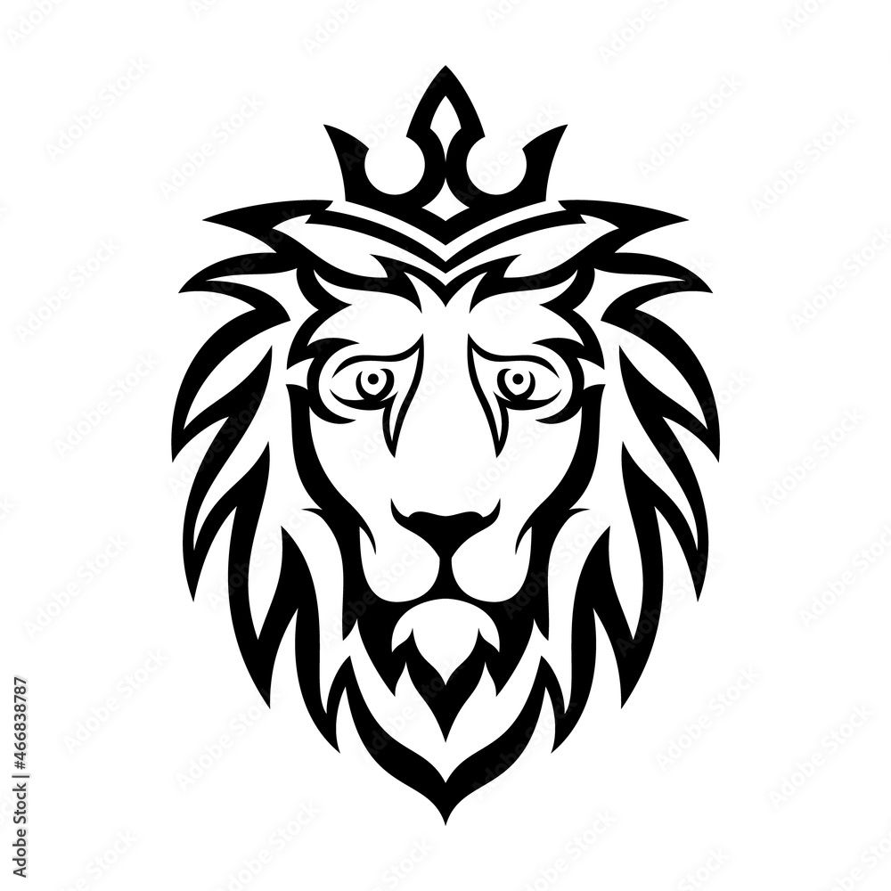 Lion head logo icon. Royal logo. Premium king animal sign. Vector  illustration. Stock Vector | Adobe Stock