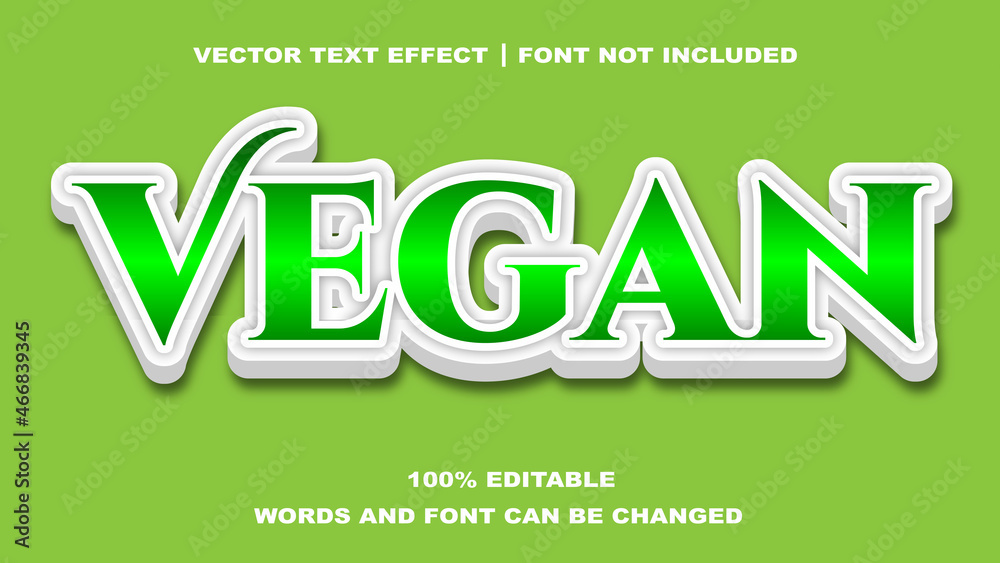 VEGAN STYLE EDITABLE TEXT EFFECT VEGAN STYLE EDITABLE TEXT EFFECT