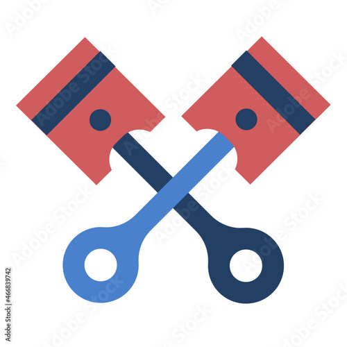 piston flat icon