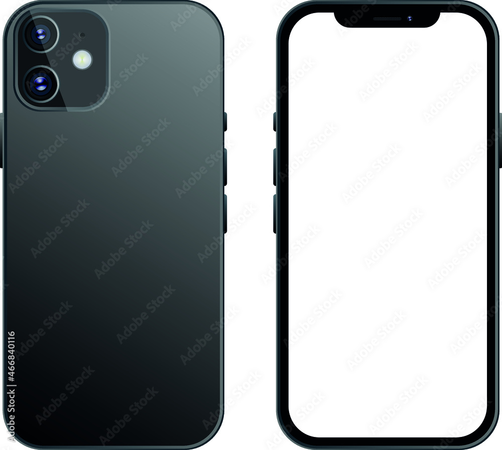 new mobile phone black color in great details new mobile phone black color in great details