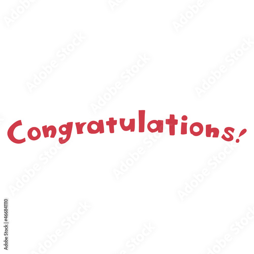 congratulations の文字