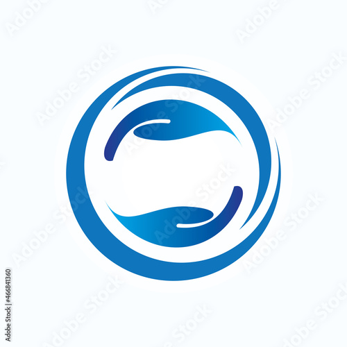 two hand logo vector. help and care symbol. teamwork logo