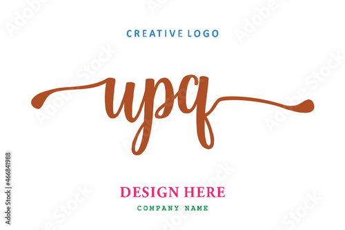 UPQ lettering logo is simple, easy to understand and authoritative photo