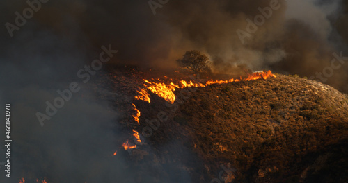 Woolsey Fire, Malibu California fire Burnt Mountains
