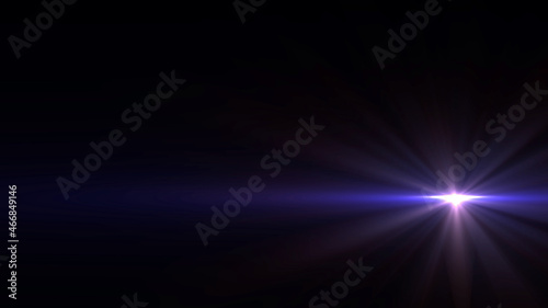 black background with bright rays. cosmic rays background 8k. bright Star. 3d rendering