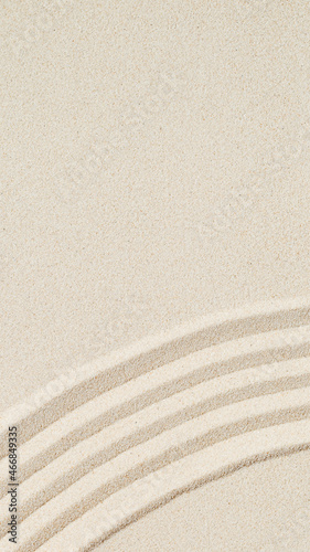 Photography Lines drawing on sand, beautiful sandy texture