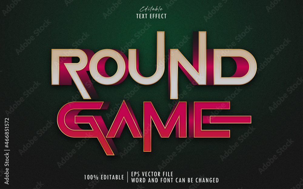 round game gold text effect premium premium free download round game gold text effect premium premium free download