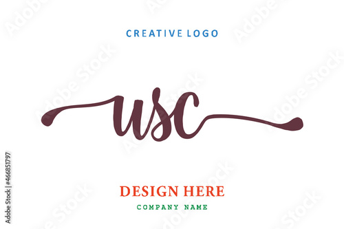 USC lettering logo is simple, easy to understand and authoritative