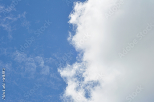 Blue sky white cloud sunny day background texture