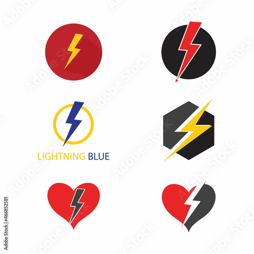 Free Download Lightning set logo vector illustrationLightning set logo vector illustration - GFXLoad